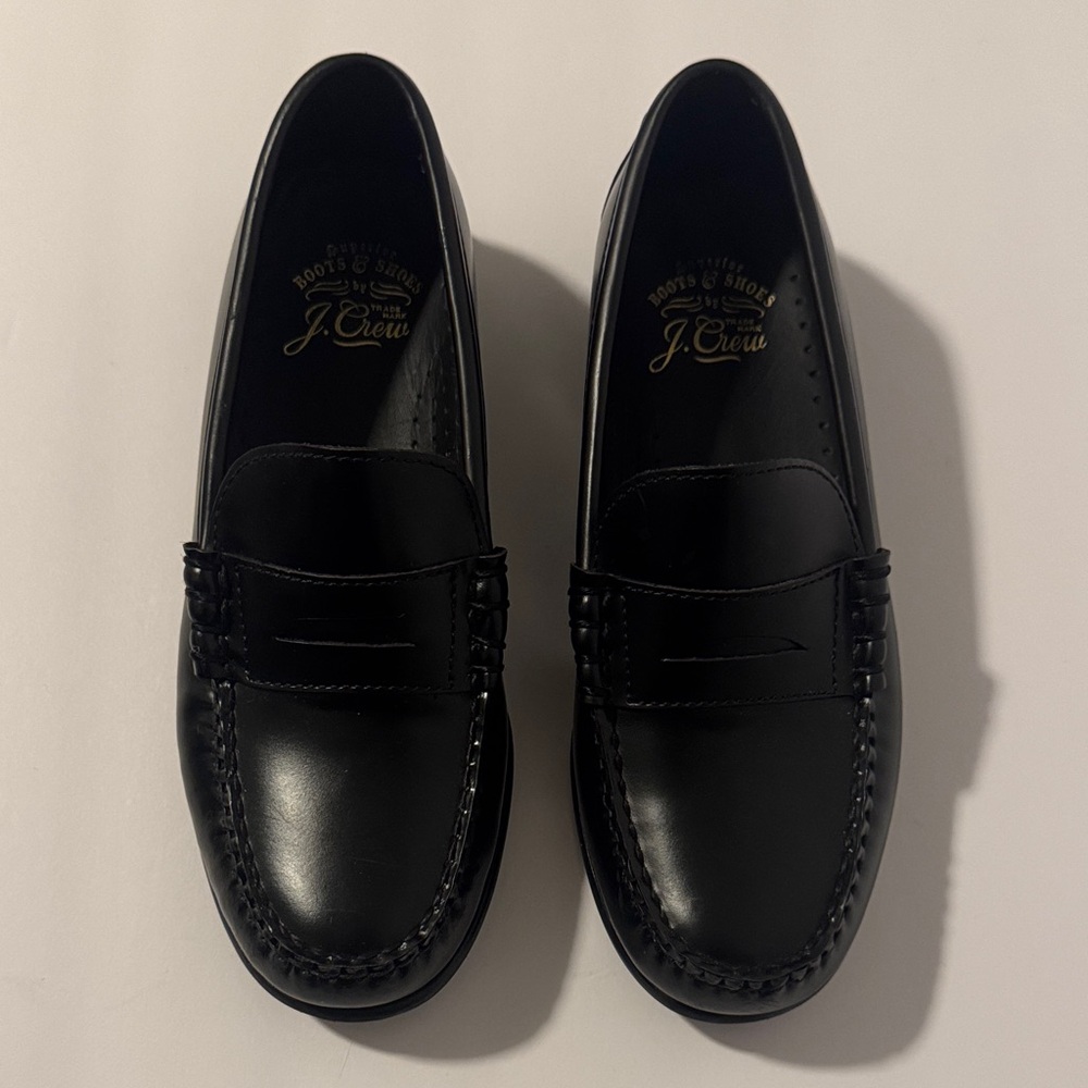 J. Crew Boys Black Loafers